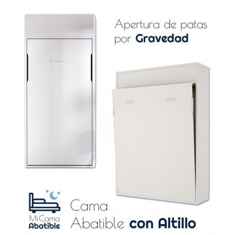 Cama abatible vertical con altillo elevable 515-fl003