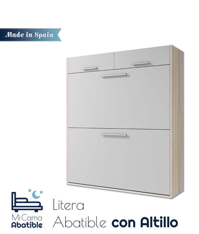 Litera Abatible Horizontal con Altillo y posibilidad de pata automática Ref CAZ18000